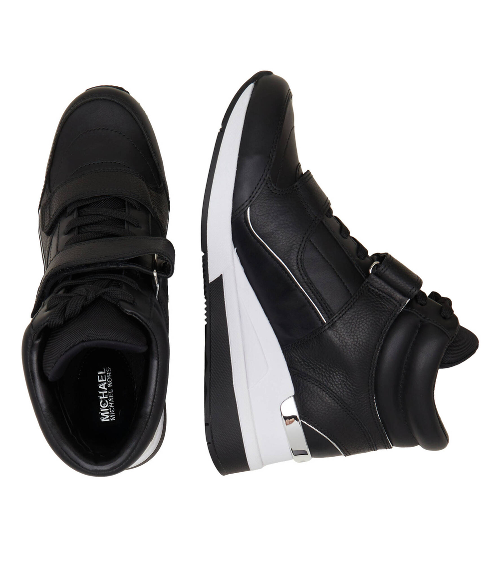 Кожаные кроссовки Michael Kors - черный(43F3GYFE2L)