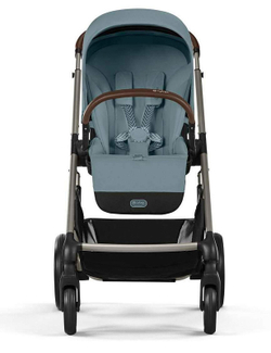 Коляска Cybex Balios S Lux TPE 2025 Aton B2 i-Size Volcano Black 3 в 1 Stormy Blue
