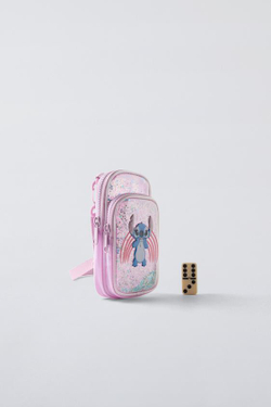 ZARA ВИНИЛОВЫЙ ЧЕХОЛ ДЛЯ ТЕЛЕФОНА LILO & STITCH © DISNEY, ЦВЕТ МАЛЬВЫ