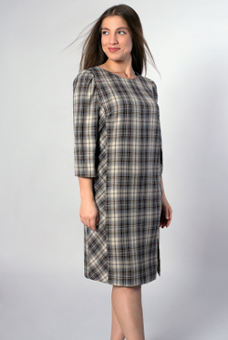 Платье женское 3567ВПА, Клетка кор #406Кко053567ВПА