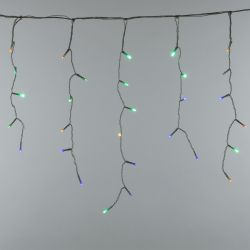 ULD-B10005-480-TTK MULTI IP44 Бахрома светодиодная с эффектом мерцания. 10м. Соединяемая. 480 светодиодов. Разноцветный свет. Провод прозрачный. ТМ Uniel