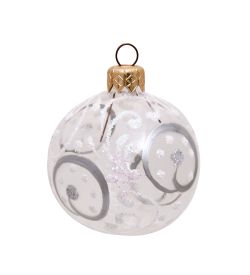 Элита НФШ-1254/4 Набор ел.украшений Шар 4шт «Снежный узор» 60 мм