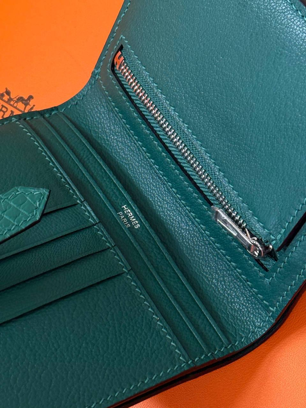 Кошелек Hermes из кожи крокодила