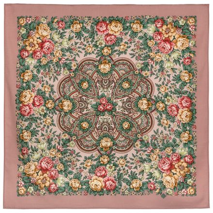 Павловопосадский платок Цветочная нимфа 1831-16