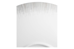 Тарелка суповая 23см Narumi Сверкающая Платина белая