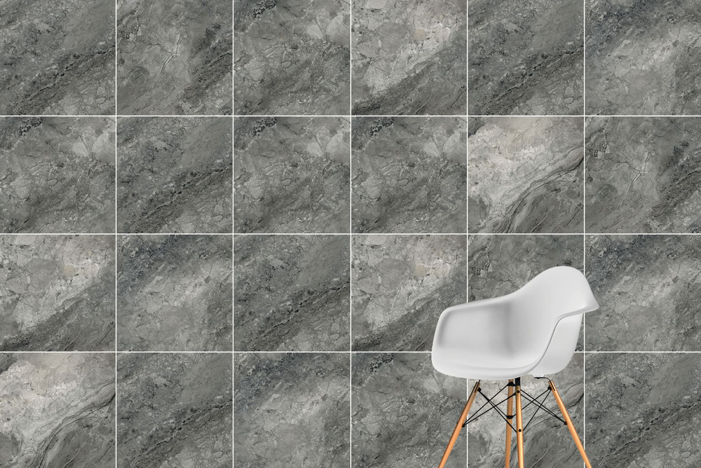 60x60 MarbleSet Иллюжн Темно-серый Лаппато R9
