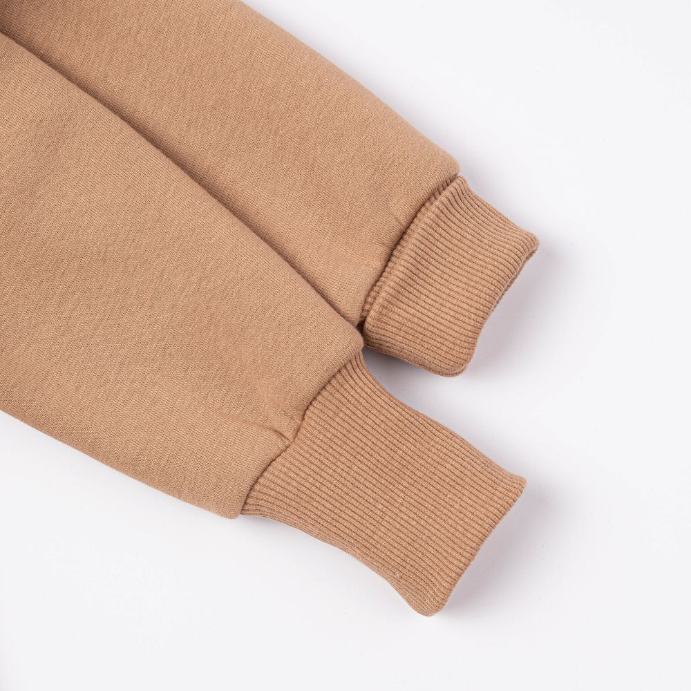 Комбинезон с клапаном и капюшоном "Песок" утепленный