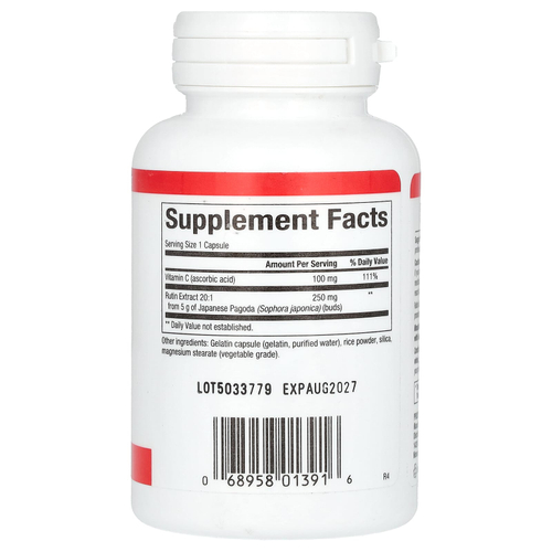 Natural Factors, рутин, 250 мг, 90 капсул