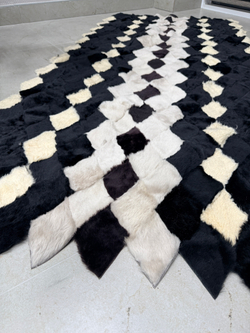 Покрывало меховое ковер из шкуры овчины