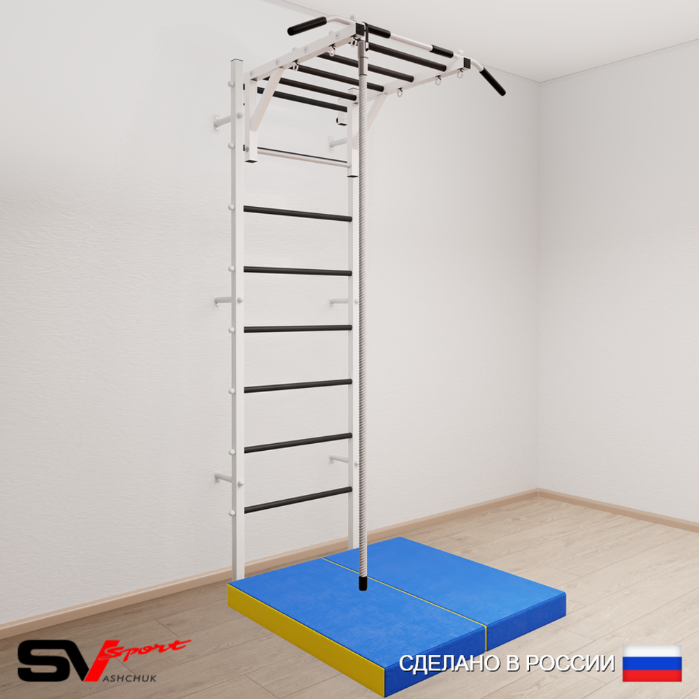 Шведская стенка Sv Sport 5294 (Турник рукоход/Канат/Мат 1м)