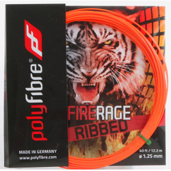 Теннисные струны Polyfibre Fire Rage Ribbed (12,2 m) - Оранжевый