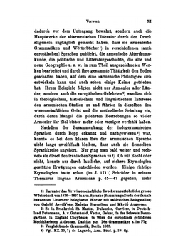 Armenische Grammatik. Theil 1. Armenische Etymologie | H. Hübschmann