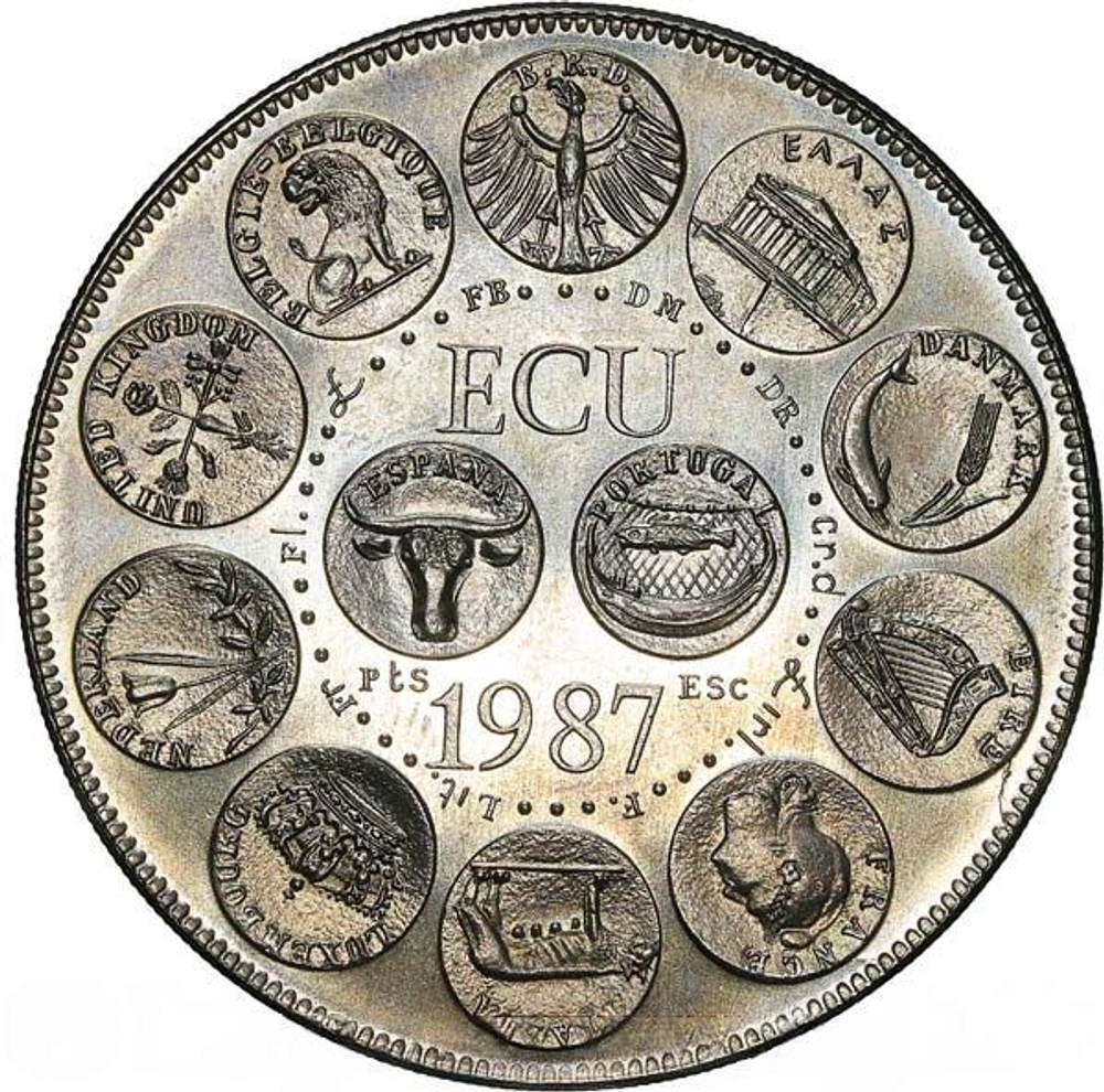 France, ECU Europa Commemorative Coin, 1987