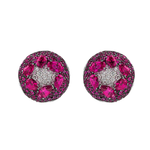 Серьги-трансформеры с Рубинами и Бриллиантами, E0262-0/1