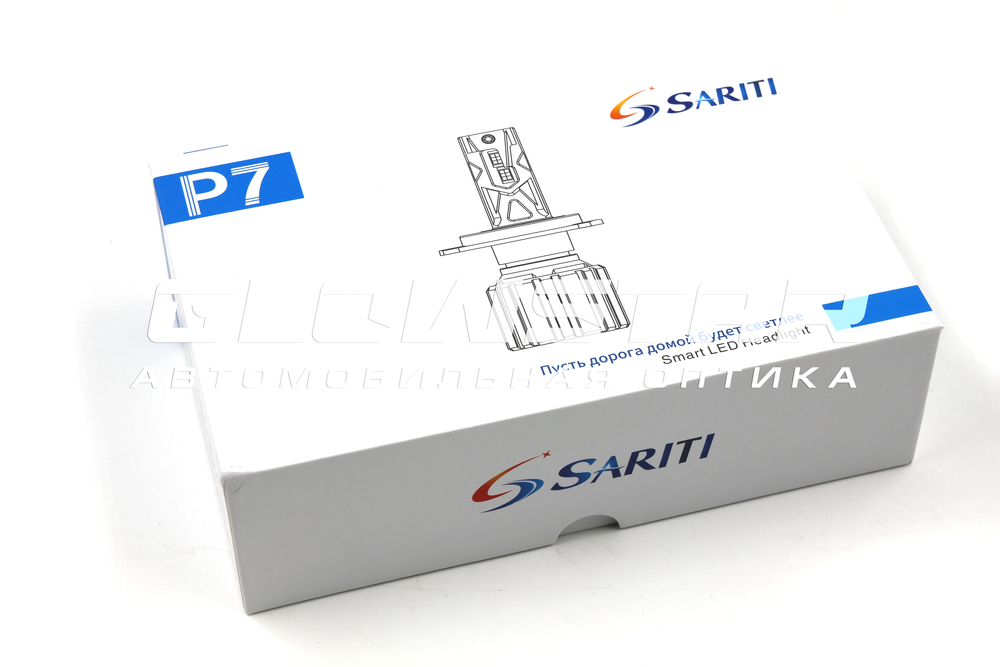 Светодиодные лампы HB3 (9005) Sariti P7 с вентилятором, 12V, 70W, 5500K, CUstomizet 3570 (комплект, 2шт)