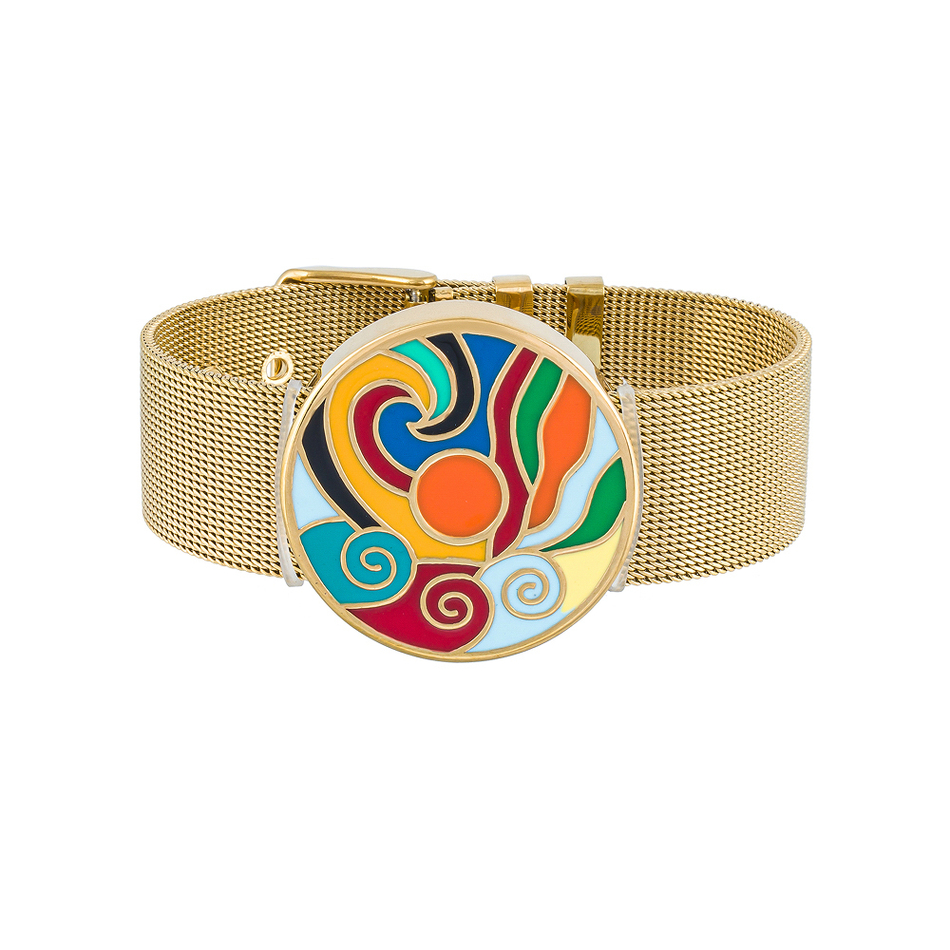 Браслет Fiore Luna на металлическом ремешке CB13784-3 G