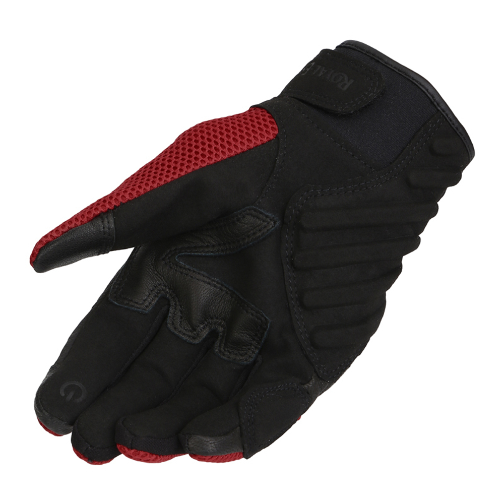 Перчатки мужские Royal Enfield, цвет - черно-красный, размер - XL, арт. RRGGLN000064 (GLAW20005BLACK & RED)