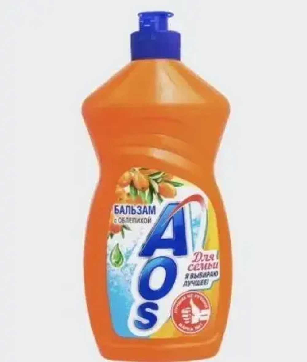 Ср-во д/посуды Aos 415мл Бальзам облепиха (20/1080)