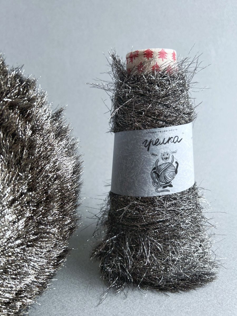 Трикотажная пряжа для вязания YETI реснички мех