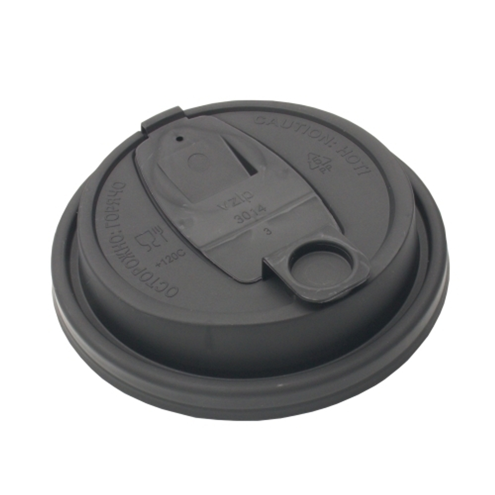 Крышки для стаканов тип Е D=90мм Черные (50/800шт)