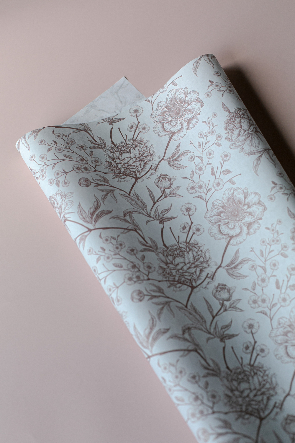 Бум-48 бумага (43х64 см) Цветы (red) (цена за упаковку 20 листов)