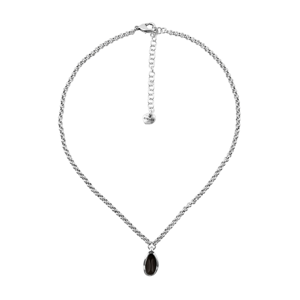 Колье Ciclon с муранским стеклом и серебряным покрытием B182856-01 BW/S