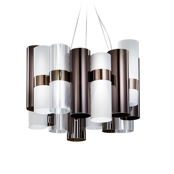 Люстра Slamp La Lollo Medium Pewter White