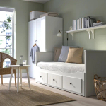 Кушетка с 3 ящиками - IKEA HEMNES/ХЕМНЭС ИКЕА, 83х209х89 см, белый
