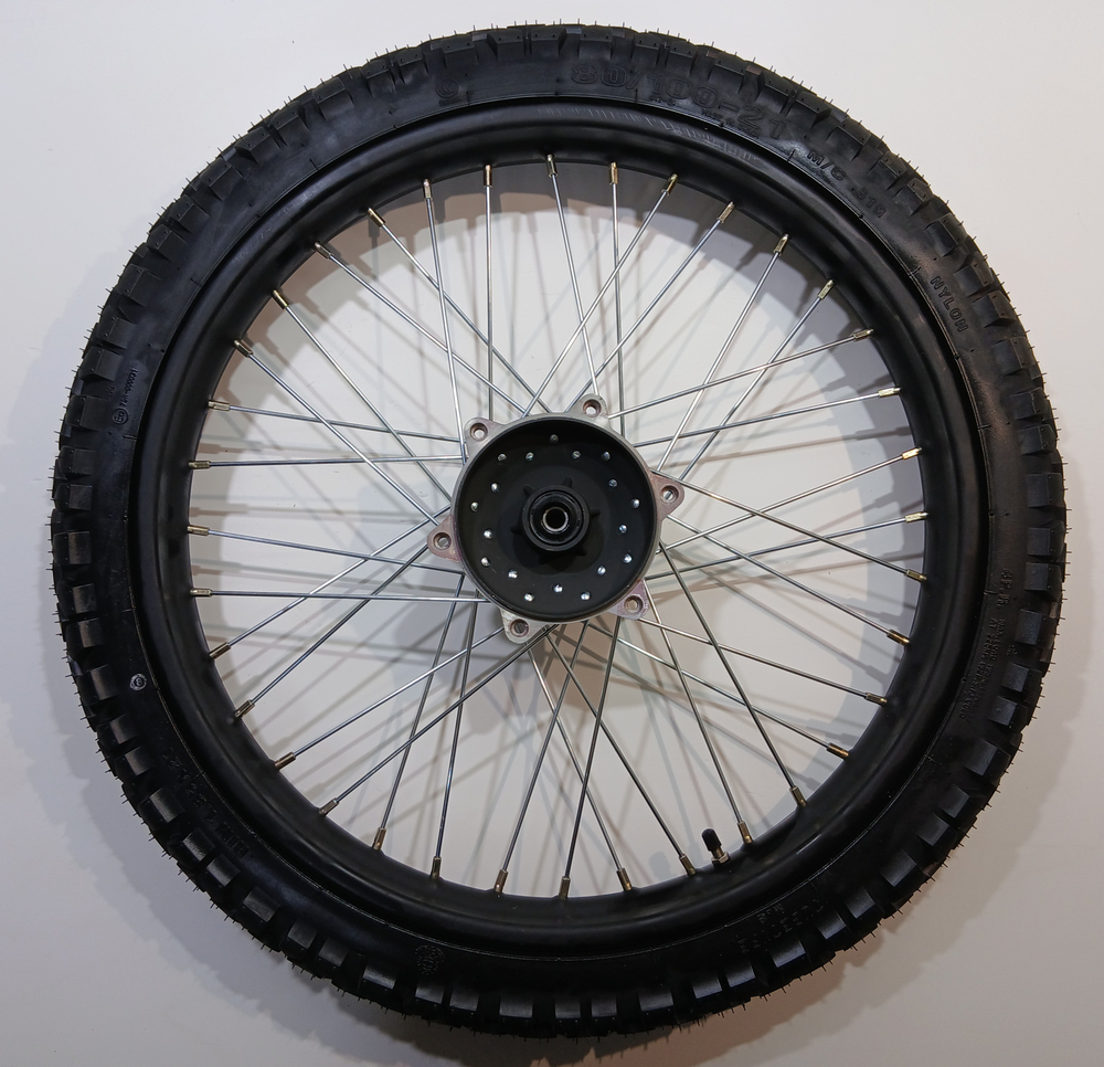 Колесо переднее в сборе 80/100-21 ось Ф12мм Мотоцикл ATAKI Crosser 300