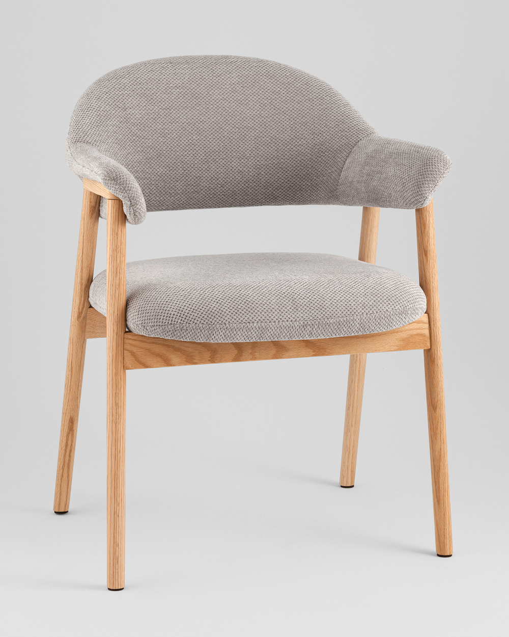 Стул обеденный Tavu с деревянными ножками серый