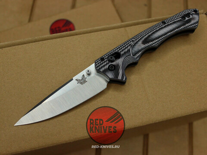 Нож Benchmade RUKUS CUSTOM 3 - светлая рукоять, сатин клинок
