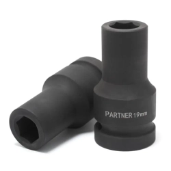 Головка ударная глубокая 19мм (6гр),1'' Partner PA-48510019