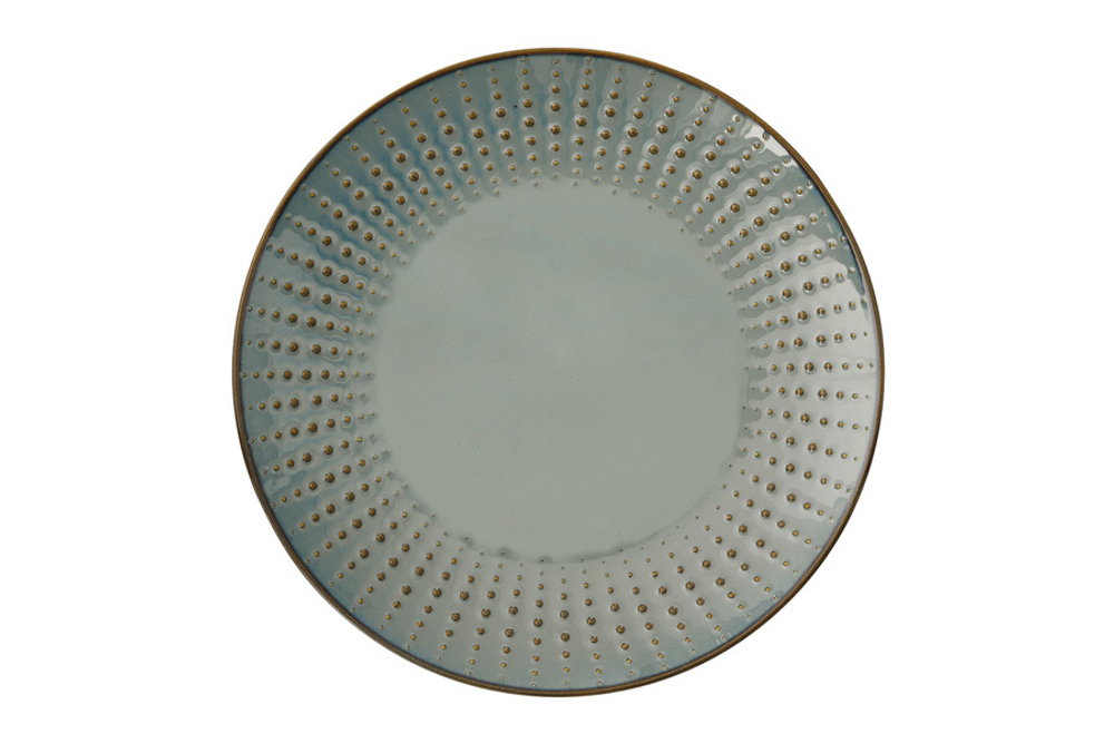 Тарелка 21см Easy Life Drops серая