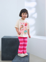 Футболка и легинсы-клеш в комплекте для девочки Next AD5-474, Розовый, Молочный