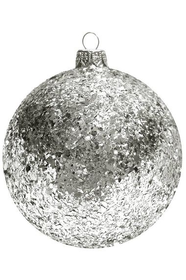 Шар пластиковый Серпантин, 150 мм., 1 шт., серебро, ПромЕлка (ШИПЛС-150Silver)