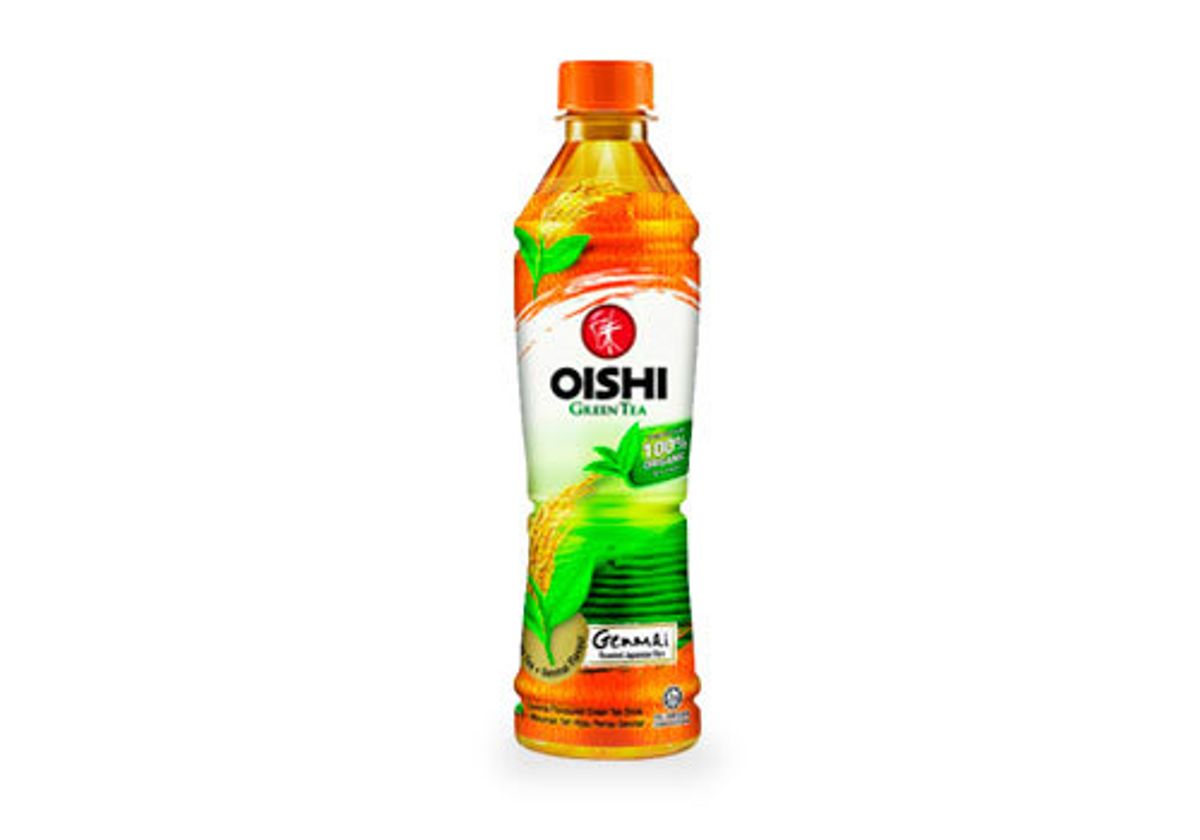 Японский зеленый чай со вкусом злаков Oishi, 380мл