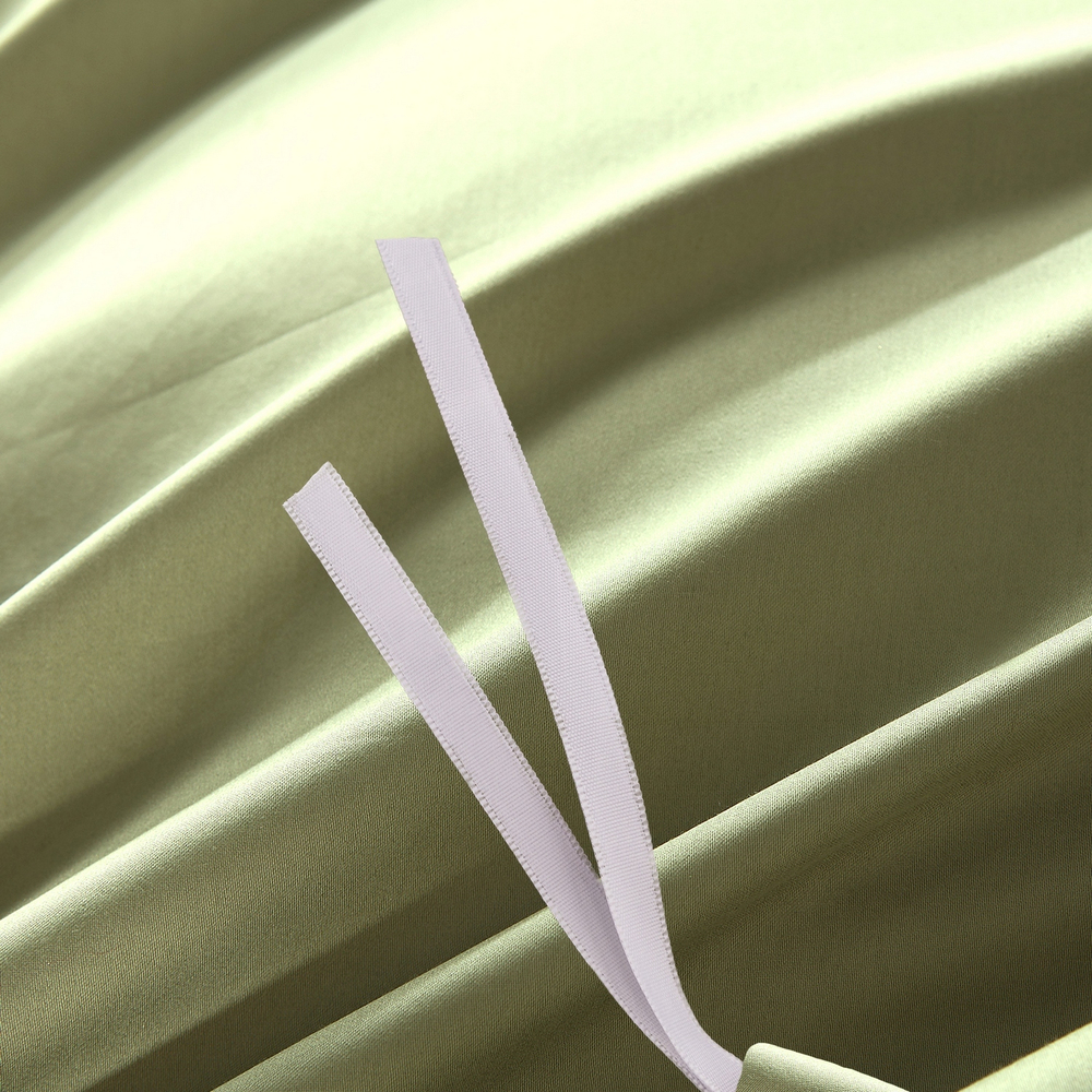 Комплект постельного белья Однотонный Сатин Премиум на резинке OCPR009