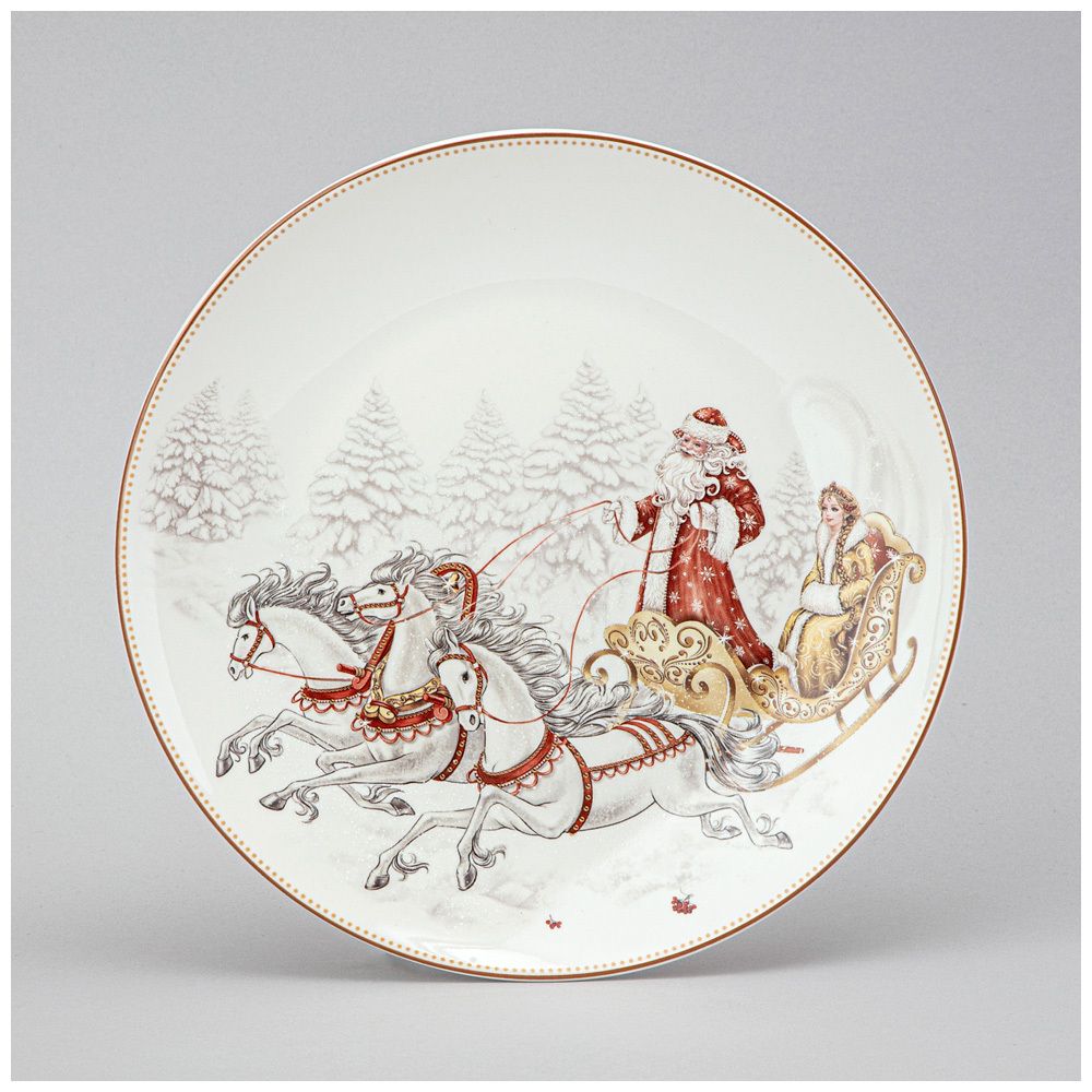 ТАРЕЛКА ЗАКУСОЧНАЯ LEFARD "МОРОЗКО" 20,5 СМ (КОР=18ШТ.)