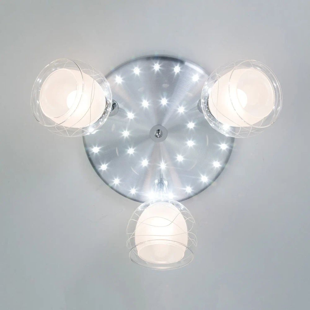 Citilux Самба CL158132 Люстра с поворотными плафонами Алюминий Хром