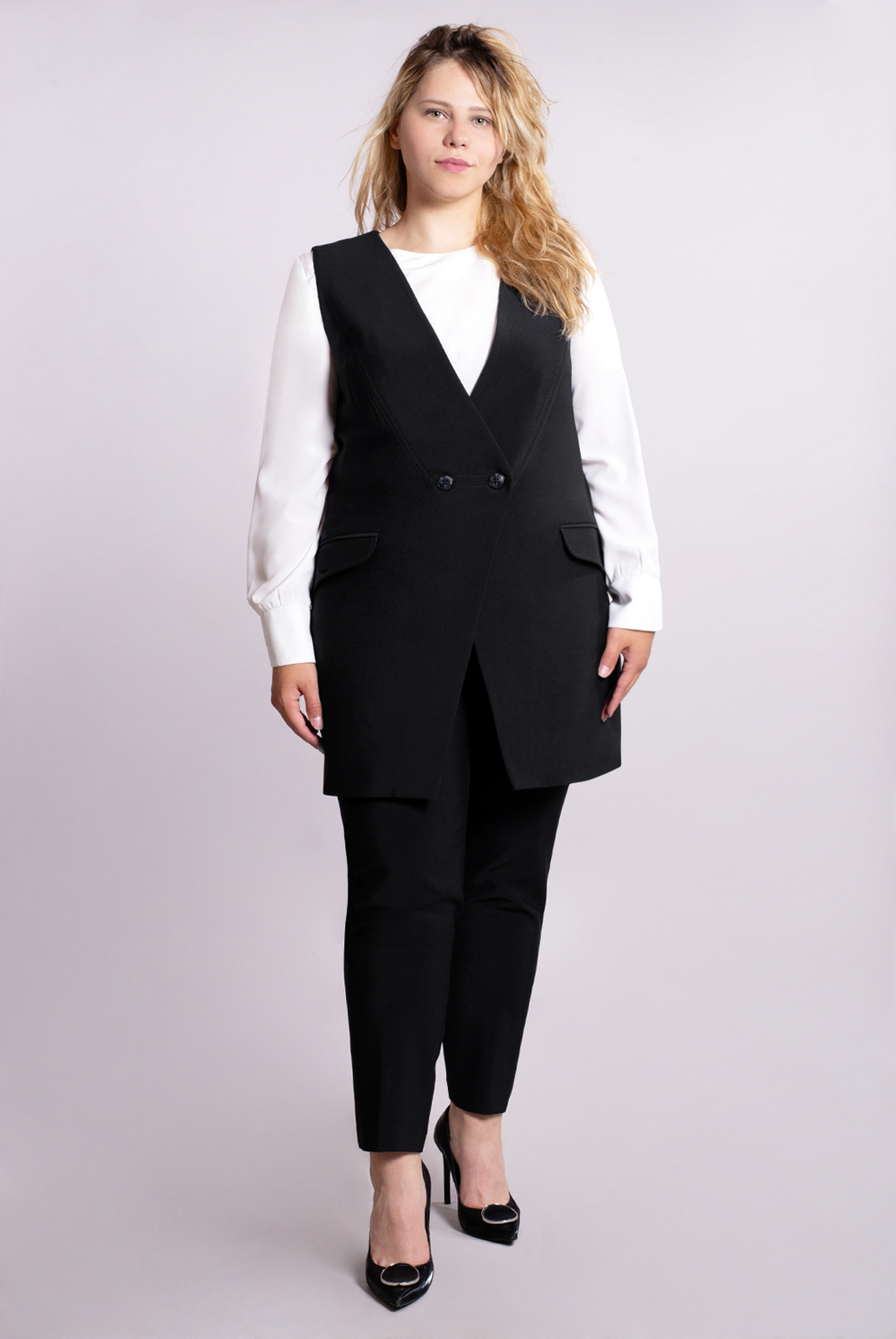 Брюки женские 2757АПВ, черный #70Ч022757АПВ