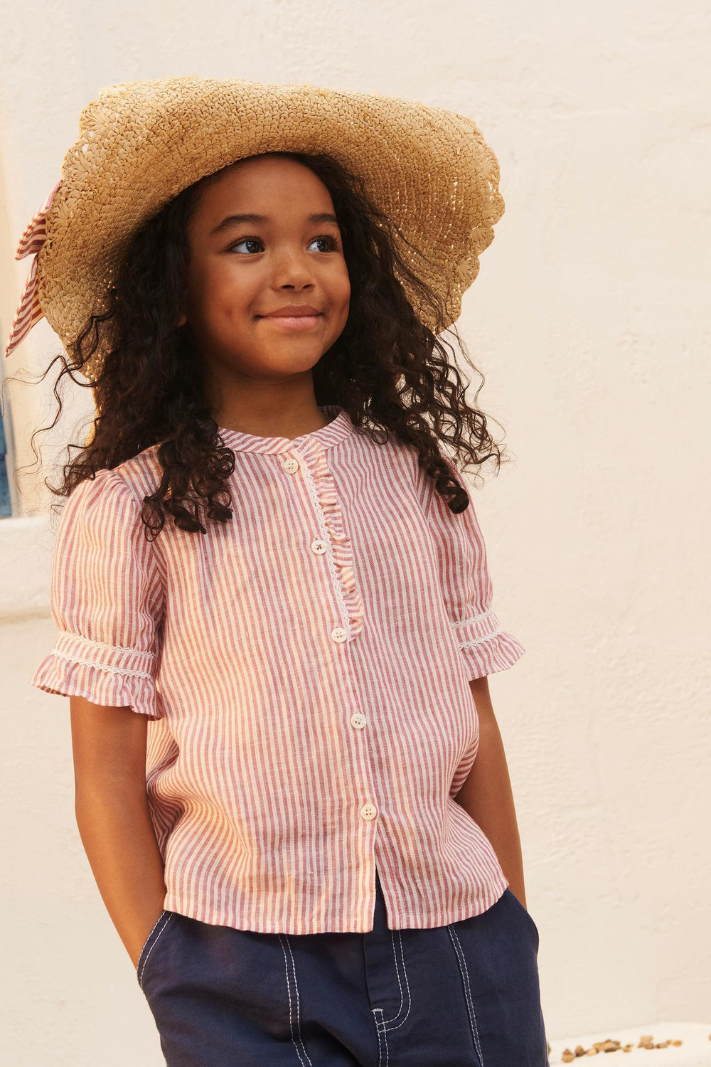 ZARA ЛЬНЯНАЯ РУБАШКА В ПОЛОСКУ - LIMITED EDITION, ПОЛОСКИ