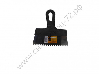 Шпатель ВИХРЬ 6х6 мм, нержавейка, пластик, 200мм