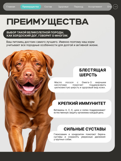 Корм для взрослых собак породы Бордоский дог, с кроликом, 12 кг, QUATTRO