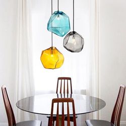 Подвесной Светильник Color Ice Cube Pendant Jevio 1 Голубой By Imperiumloft