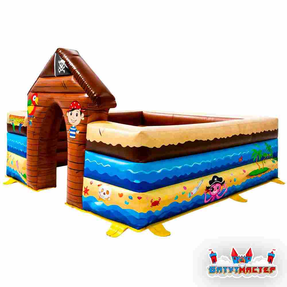 Надувная детская площадка «Пиратская бухта», 3,5×3,5×2 м