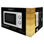Микроволновая печь VEKTA MS720CHW, объем 20 л, мощность 700 Вт, механическое управление, таймер, белая