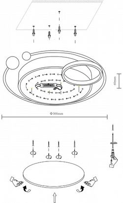 Накладной светильник Velante Velante 435-327-03