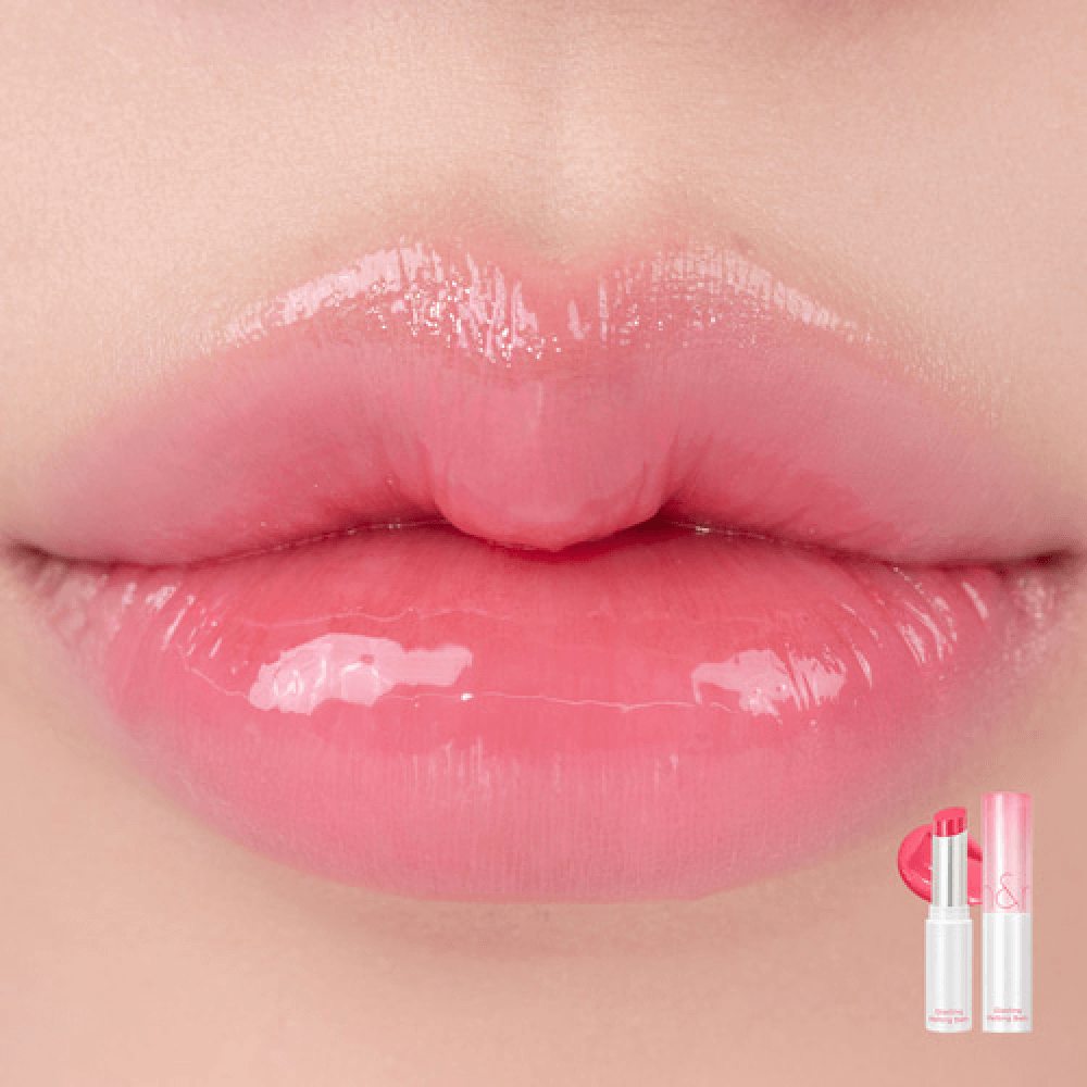 Тающий оттеночный бальзам для губ rom&nd Glasting Melting Balm - 02 Lovey Pink