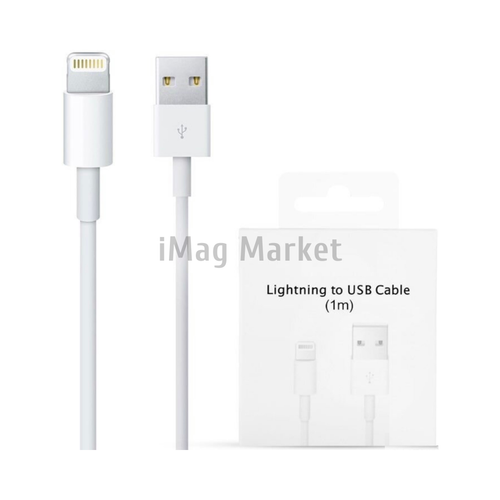 Зарядный кабель A003, USB-A - Lightning, 1A, 5W, 1 м, белый