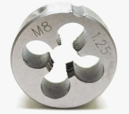 70892 Плашка метрическая легированная сталь 8х1,25мм